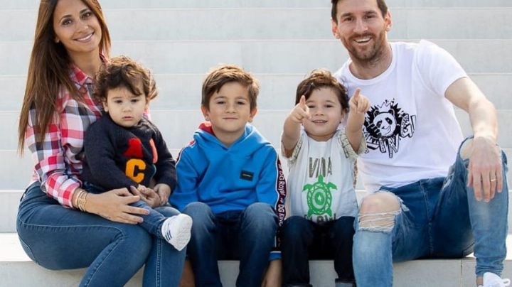El tierno video de Messi jugando con su hijo Ciro