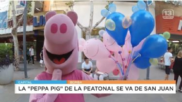 Exclusivo: la "Peppa Pig" de la Peatonal se va de San Juan