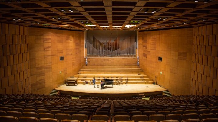 Auditorio Juan Victoria: avanzan a paso firme las obras del órgano y el cielorraso