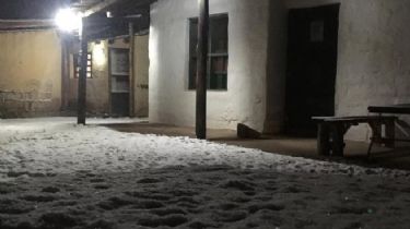 Una intensa nevada cubrió de blanco a Calingasta 