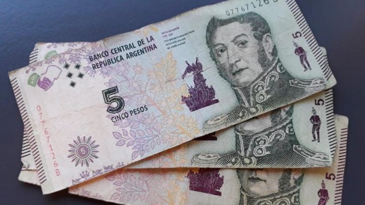 Un mes más: los billetes de 5 pesos serán aceptados hasta el 28 de febrero