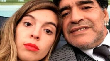 El emotivo posteo de Dalma luego de ir al palco de Diego Maradona