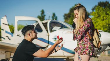 Amor en el aire: la romántica propuesta de matrimonio de un sanjuanino