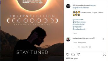 El eclipse de sol será musicalizado por DJ Cattáneo