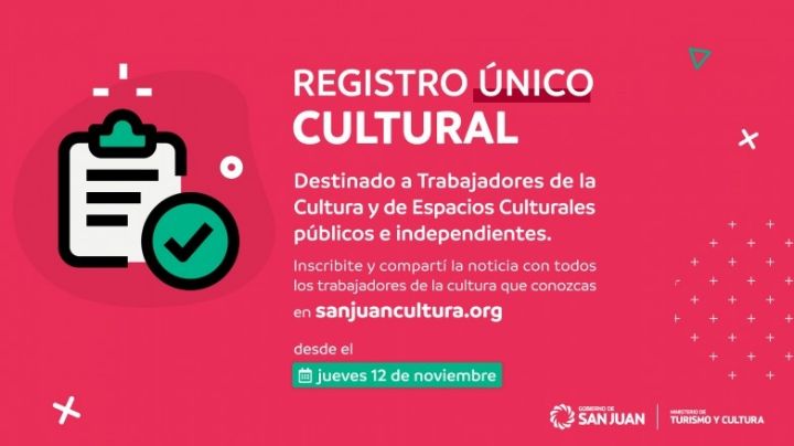 Sigue abierta la convocatoria para el Registro Único de Cultura