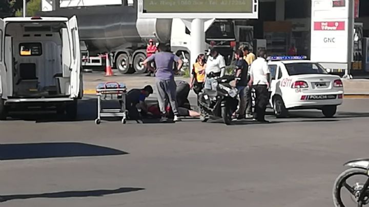 Quiso cruzar la calle en Chimbas y la atropelló una moto que se dio a la fuga