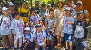 Niños de Astica conocieron el mar gracias a una iniciativa del gobierno nacional