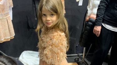 La hija de 5 años de Icardi y Wanda debutó como modelo en Milán