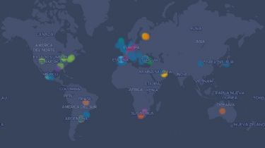Mirá el mapa mundial de deportistas contagiados con coronavirus