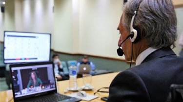 Rubén Uñac y Roberto Basualdo participan de la histórica sesión virtual en el Congreso