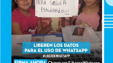 WhatsApp para todos: proponen que se liberen los datos de la aplicación en el país