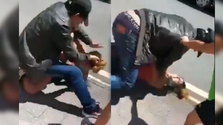 Video: el brutal calvario de una mujer golpeada y apuñalada en plena calle