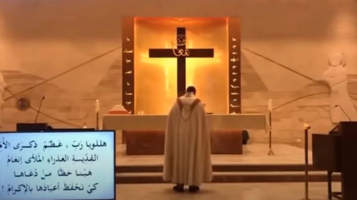 Estremecedor video del derrumbe de una iglesia en Beirut