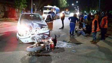 Violento choque frontal en Albardón terminó con un herido