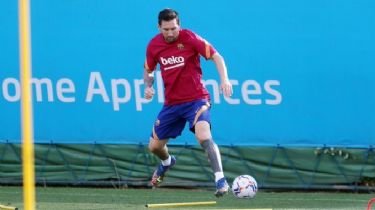 Messi volvió a vestir los colores del Barcelona
