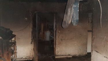 Se incendió una casa en Rivadavia cuando la familia estaba dentro