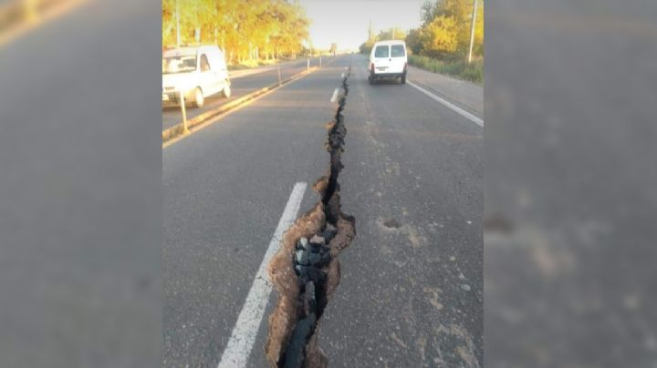 Vialidad Nacional a 'contrarreloj' para reparar 4 km de grieta en Ruta 40