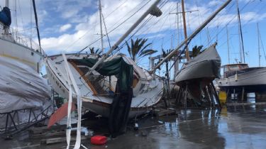 Impactantes imágenes de un sanjuanino que fue testigo de un huracán