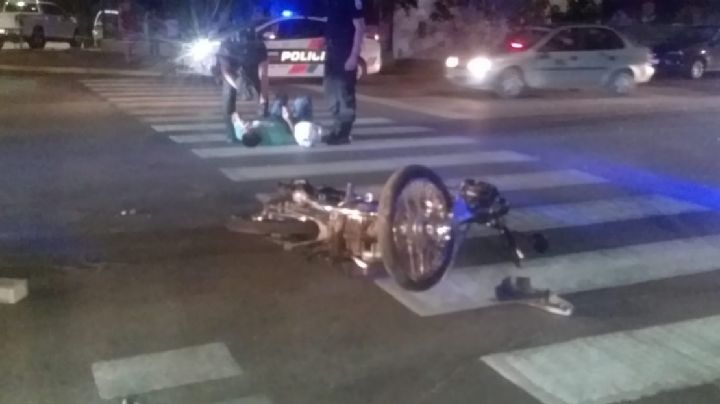 Identificaron al motochorro que se estrelló contra un taxi en Capital