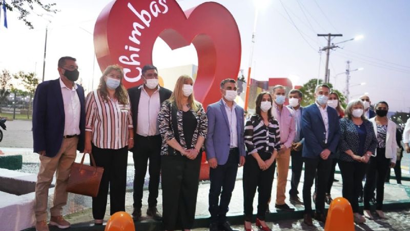 Chimbas: inauguraron el portal de ingreso de Tucumán y Benavidez