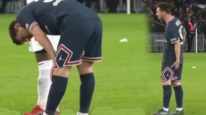Sufre Scaloni: Messi jugó solo un tiempo en PSG, y salió con una molestia