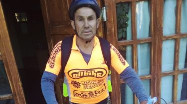 Increíbles imágenes de la travesía por Argentina del sanjuanino con Parkinson