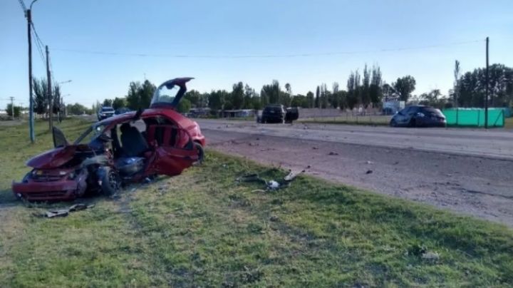 Tragedia vial en Ruta 40: triple choque terminó con un hombre muerto