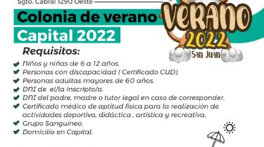 Verano 2022: comienzan las inscripciones para las Colonias en Capital