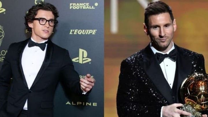 El actor de Spiderman rendido ante Lionel Messi en París