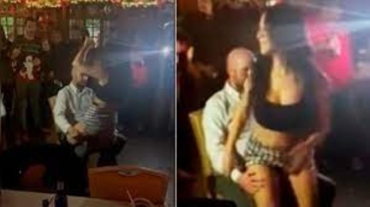 Video: sancionaron a un policía por recibir un baile erótico de una agente