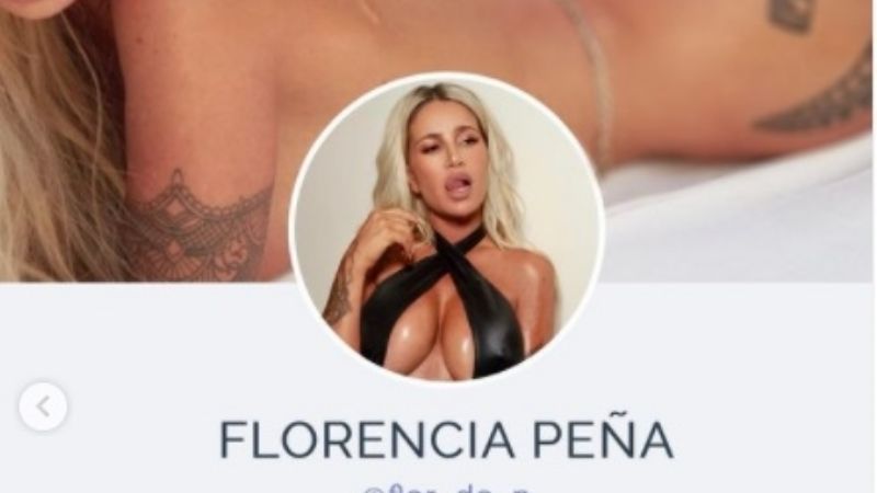 ¿Cómo es el sitio virtual de Flor Peña para adultos?