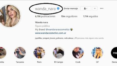 Wanda Nara logró su cometido y se quitó el apellido Icardi de Instagram