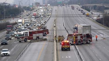 Impresionante choque de 100 autos en Texas