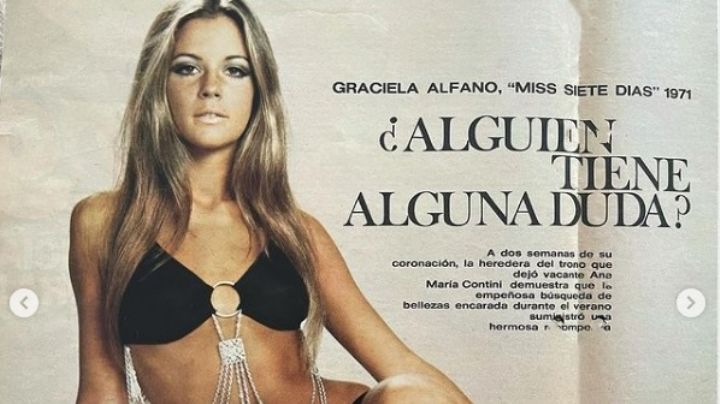 ¡Muy sexy! Graciela Alfano compartió un recuerdo de 50 años atrás