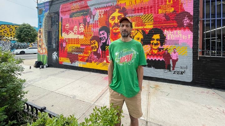 Un artista argentino fue convocado para pintar las calles de Nueva York
