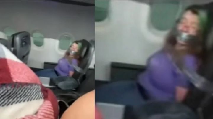 Insólito: quiso abrir la puerta del avión en pleno vuelo y la ataron al asiento