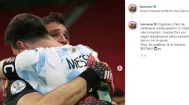'Vamos por la gloria': la emotiva frase de Messi tras el pase a la final
