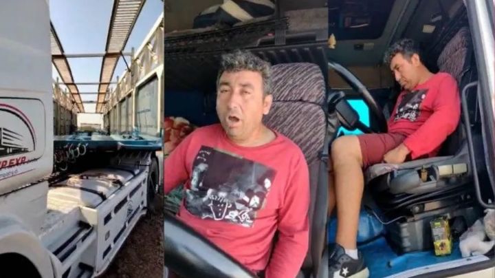 Video: camionero fue frenado en estado lamentable justo cuando estaba por viajar