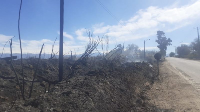Una escuela jachallera casi arde en llamas por un incendio vecino