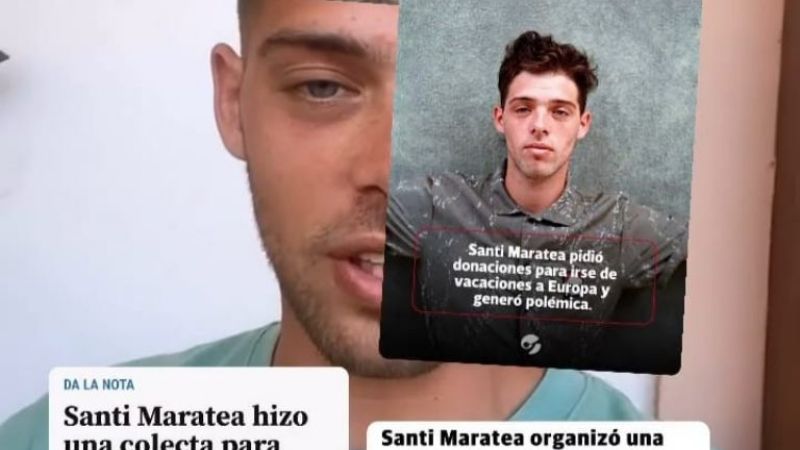 De vacaciones en España, Santi Maratea negó enojo de sus fans