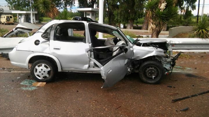 Borracho al volante sufrió un feroz accidente en Santa Lucía