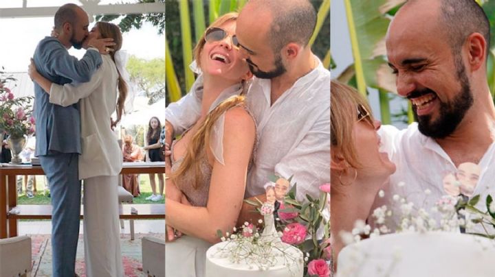 Abel Pintos y su mujer se casaron por iglesia en una boda secreta