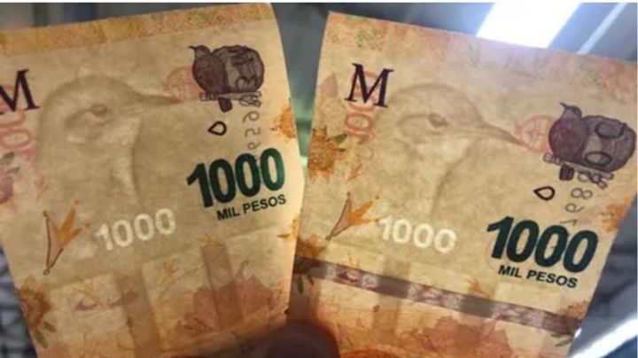 100% real: venden billetes de mil en 20.000 pesos con errores de impresión