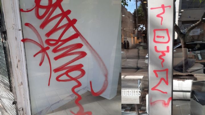 Ola de vandalismo: una escuela y varios locales amanecieron con pintadas