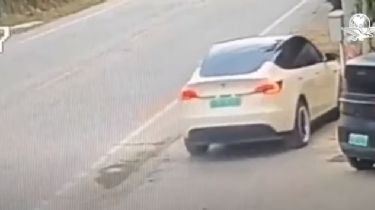 Impactante video: un Tesla fuera de control mató a 2 personas