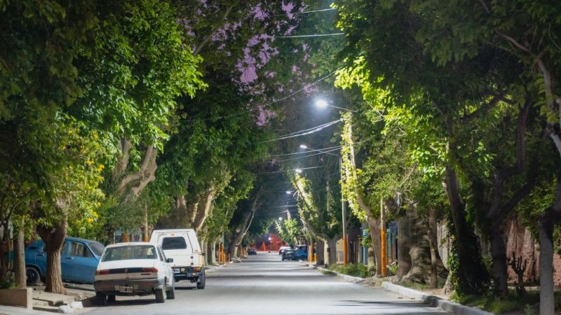 Mirá qué lugar de Santa Lucía estrenó iluminación