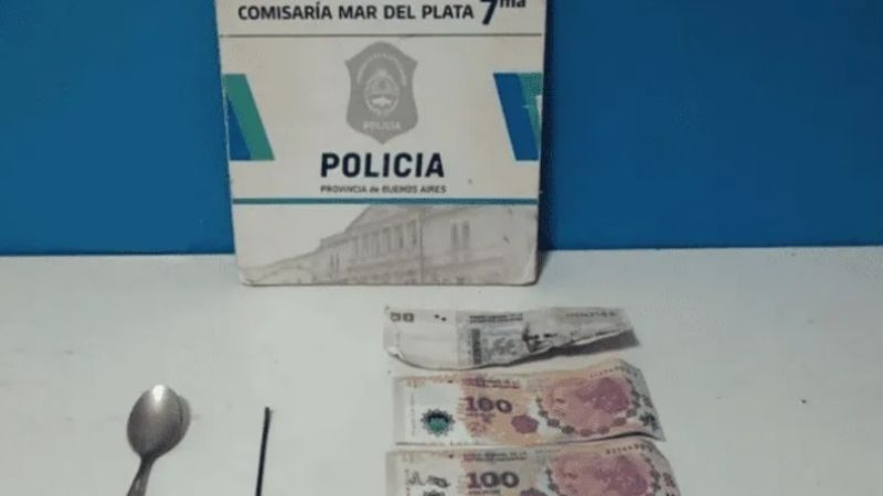 Insólito robo: una cuchara, mil pesos y un detenido