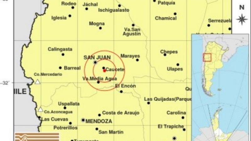 ¿Lo sentiste?: un fuerte temblor interrumpió la mañana de los sanjuaninos