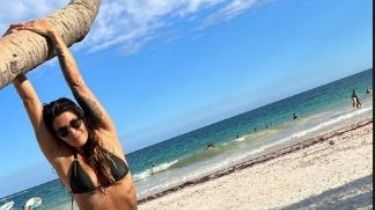 En tanga colaless, Ivana Nadal disfrutó del sol junto a su novio