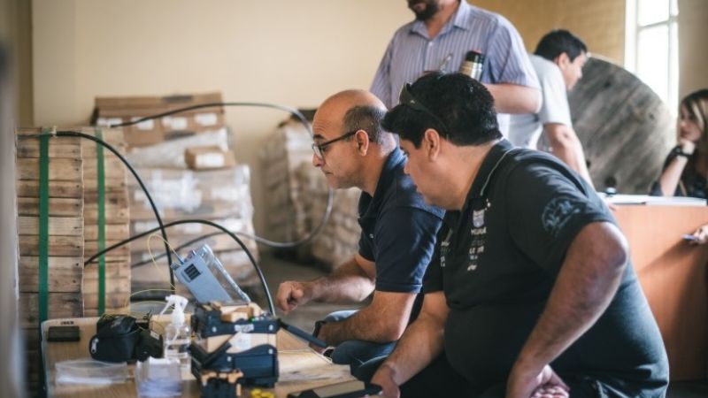 "San Juan Conectada": avanzan las pruebas de la fibra óptica en Rawson